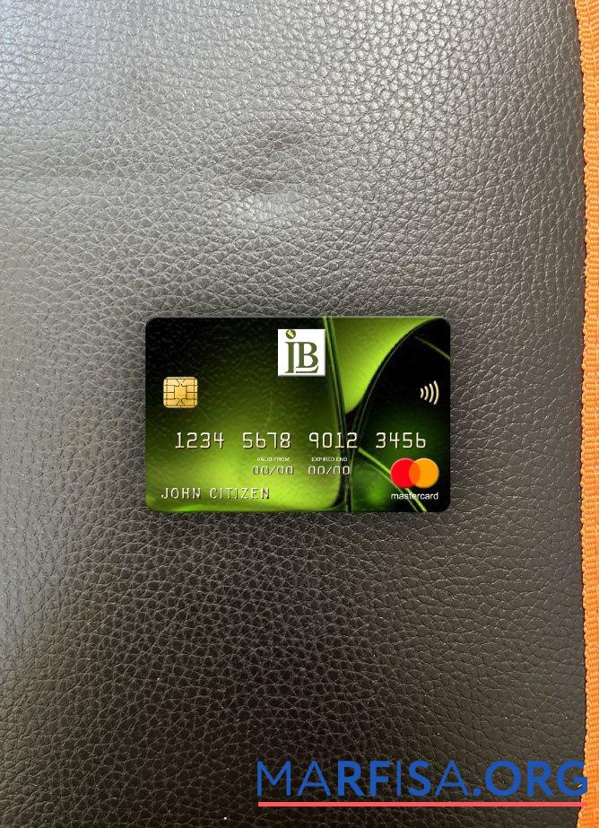 Realistic Liberia IB International Bank mastercard photolook front example